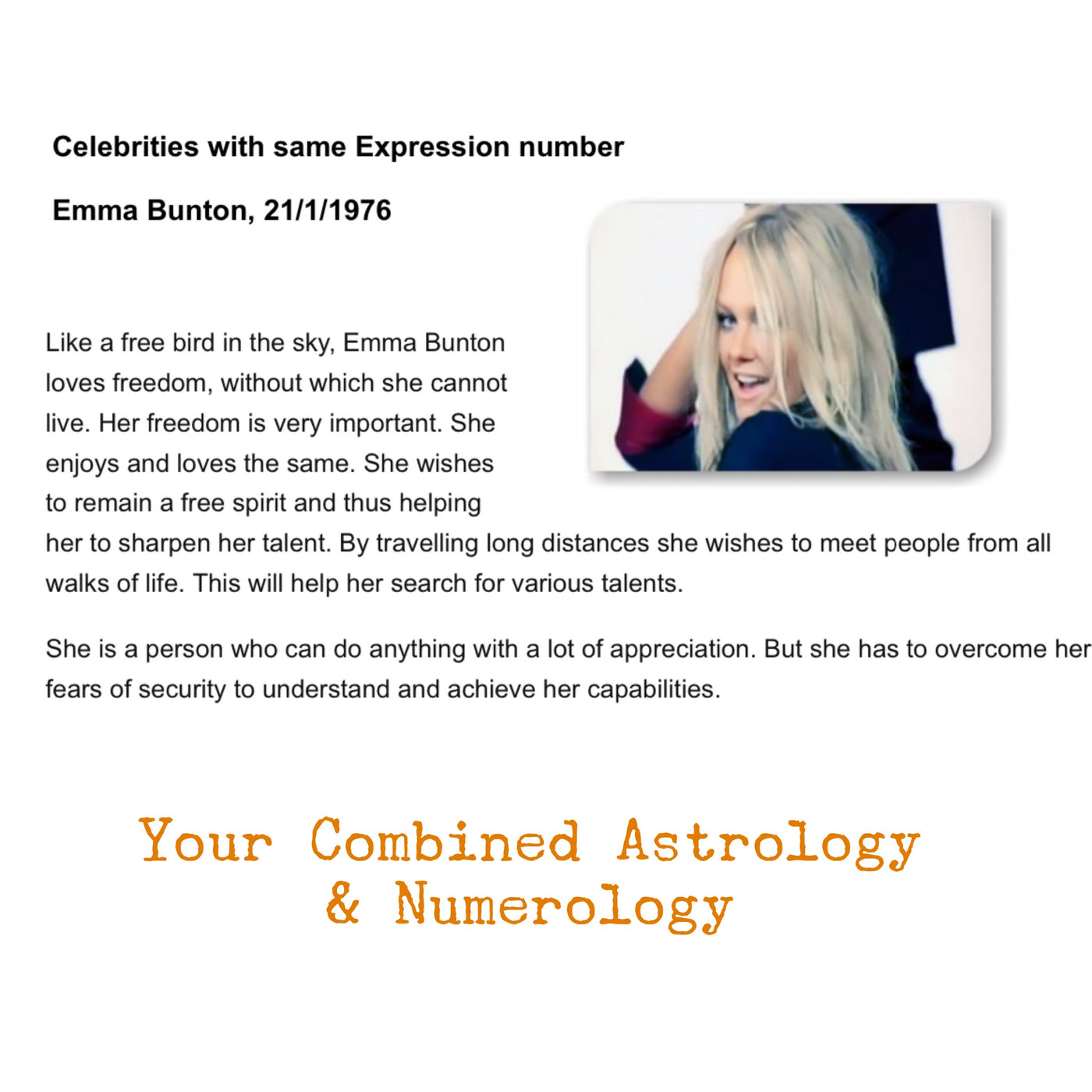 Astrology & Numerology report